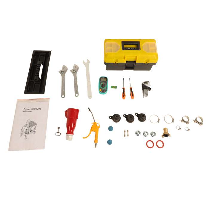 M6 Plaster Spraying Pump with Mixer Compressor and Water pump - Imagen 8